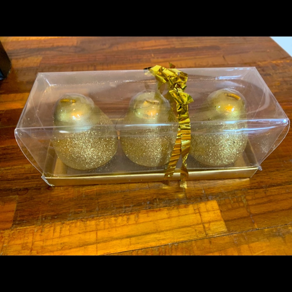 Glitter Apple & Pear candles